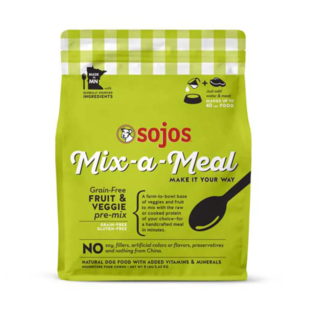 Sojos® Mix-a-Meal Grain Free Fruit & Veggie Pre-Mix Dog Food 8 Lbs