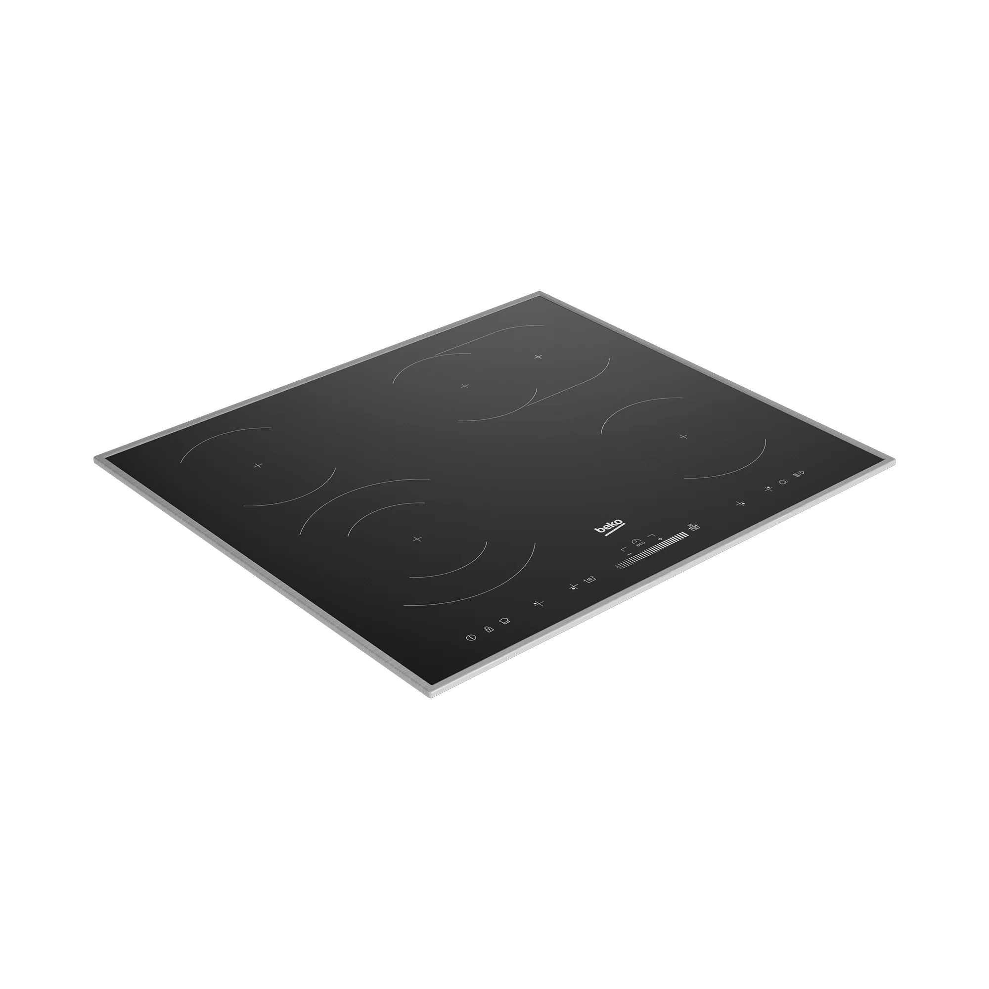 Beko 60cm Vitroceramic Hob with Dual & Flexi Zones Black