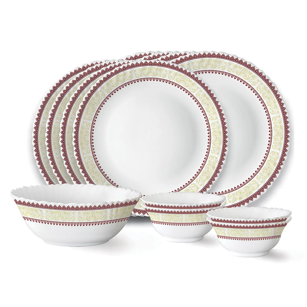 Larah by Borosil Elega Dinner Set, 10 pc