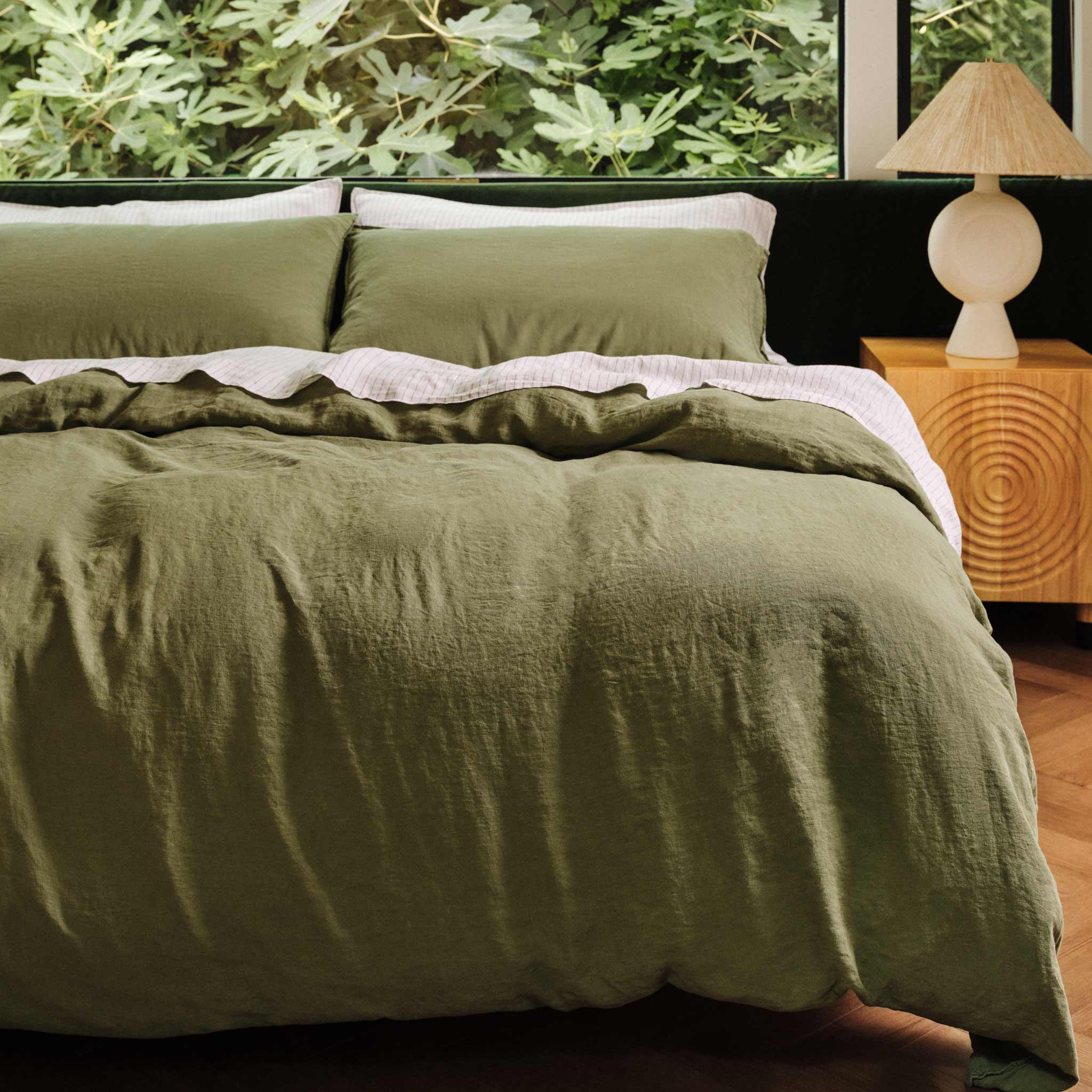 Washed European Linen Duvet Set