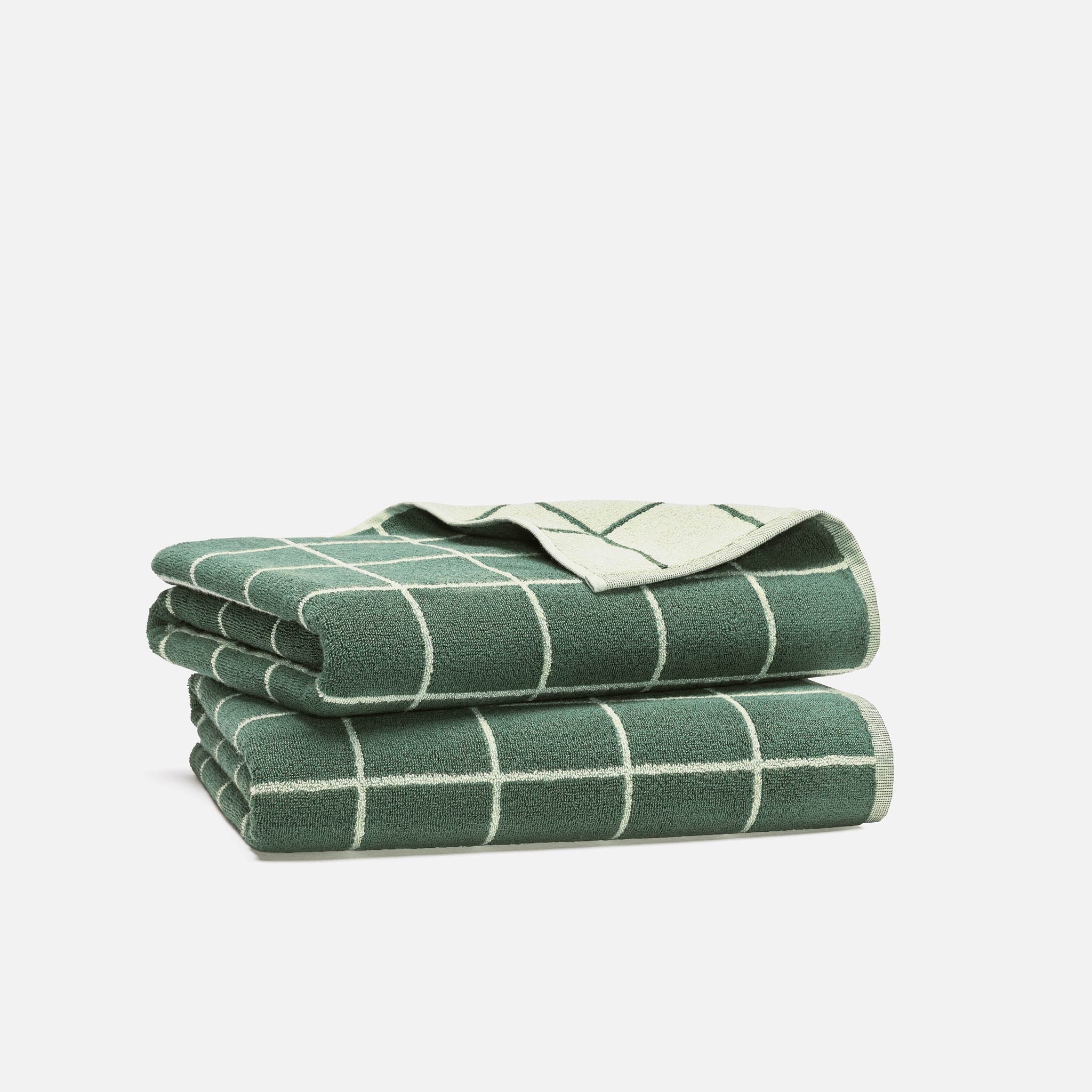 Windowpane Bath Towels