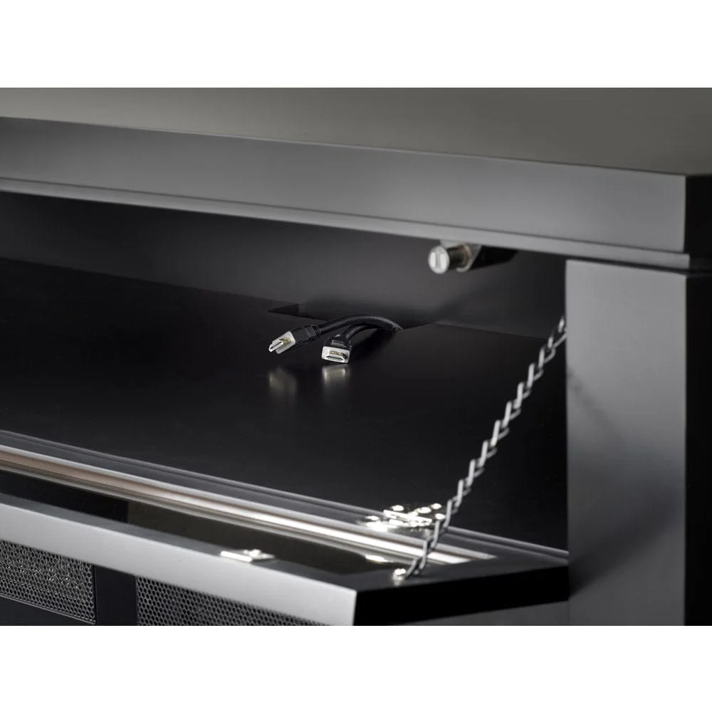 Alanis Electric Fireplace Media Console in Black