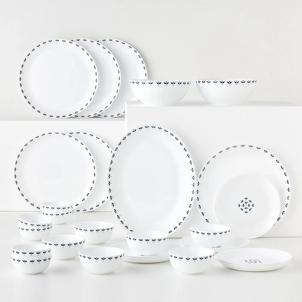 Larah by Borosil Fabula Dinner Set, 27 pc