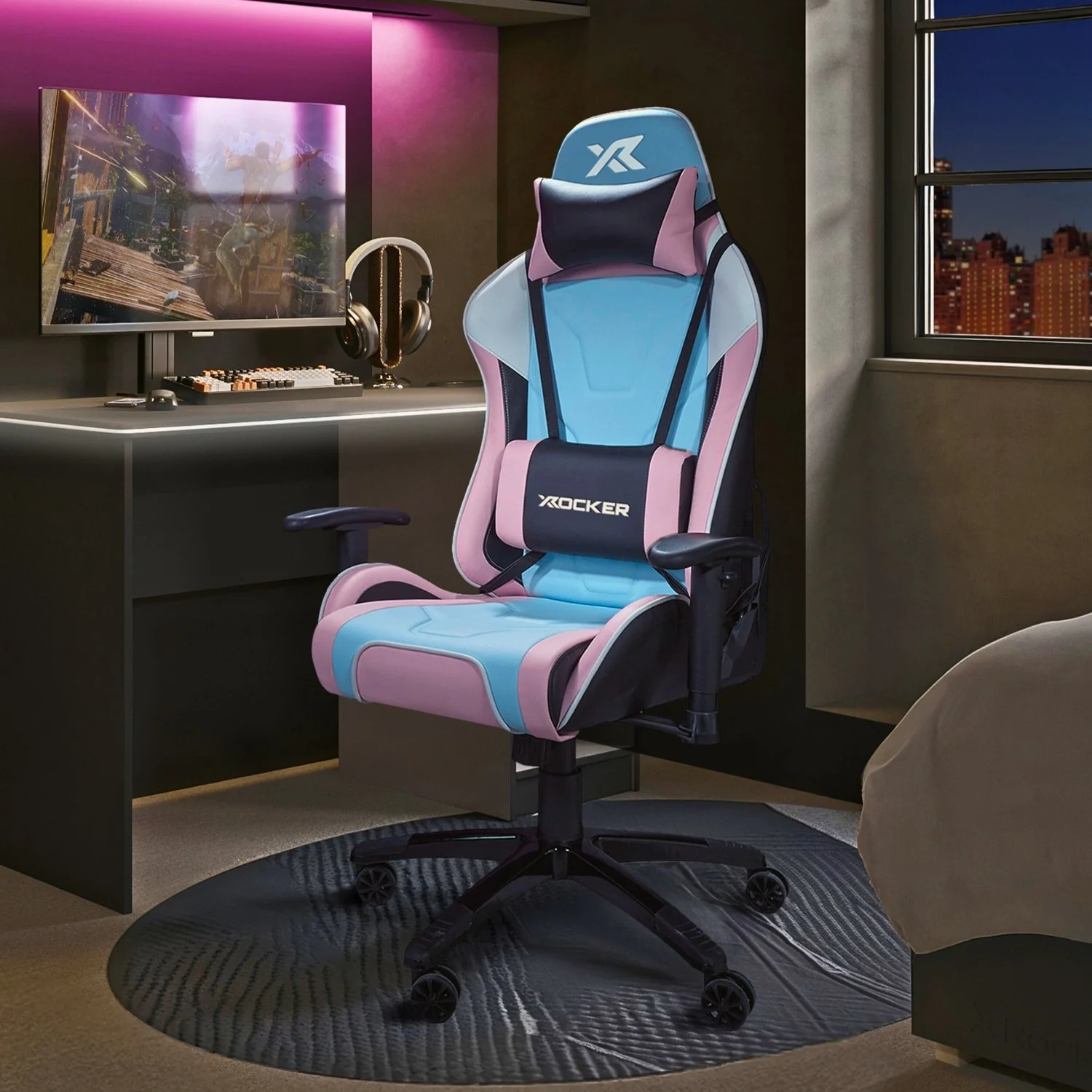 Agility eSport Ergonomic Gaming Chair - Bubblegum Edition