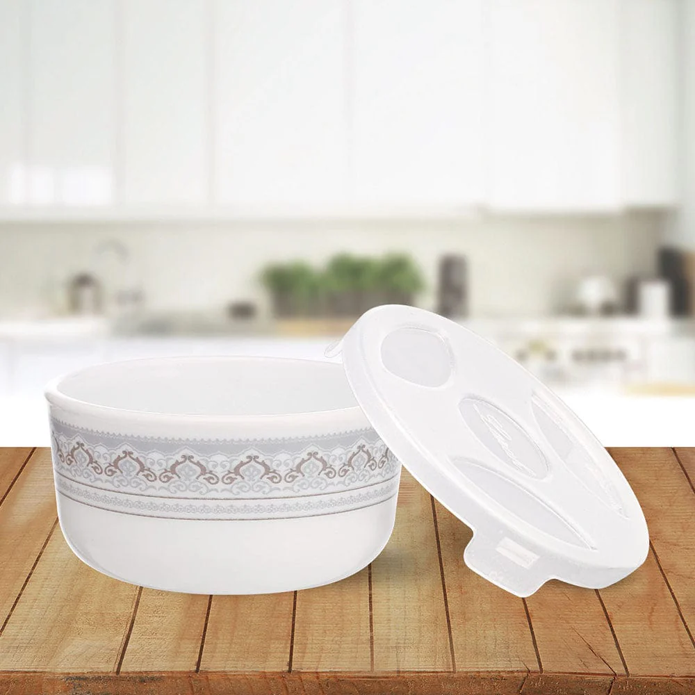 Larah by Borosil Classic Katori w Lid, 12 pc