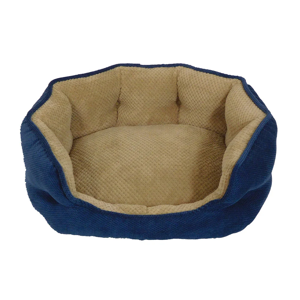 Arlee Pet Products OrthoLux™ Hudson Ortho Cozy Dog Bed Navy 21 X 17 X 7.5 Inch
