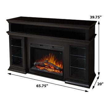 Bennett Espresso Electric Fireplace Entertainment Center