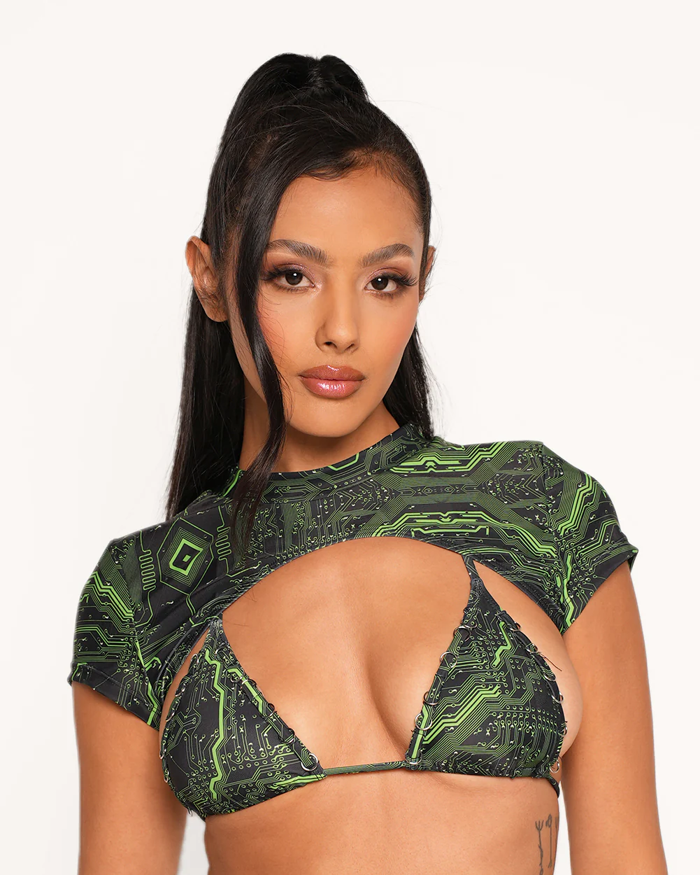 Cyber Matrix Ultra Cropped Top