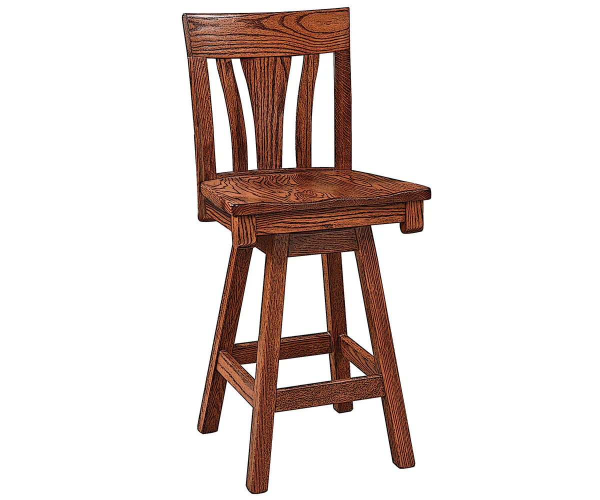 Amish Metro Swivel Bar Chair