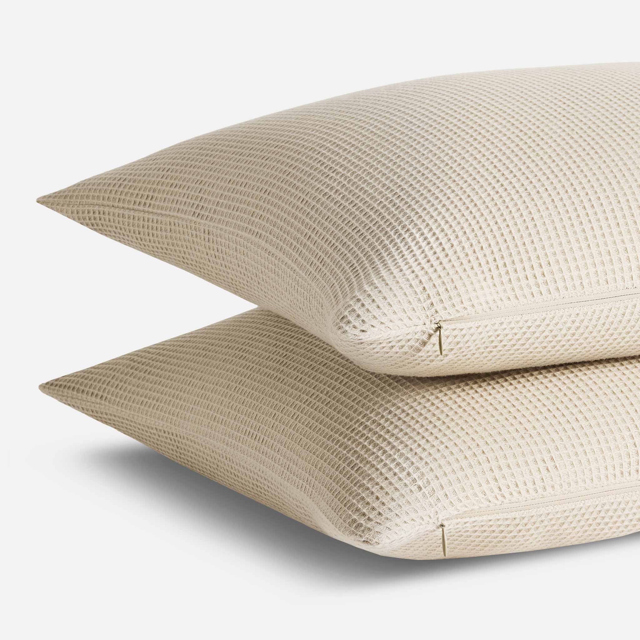 Micro Waffle Sham Set