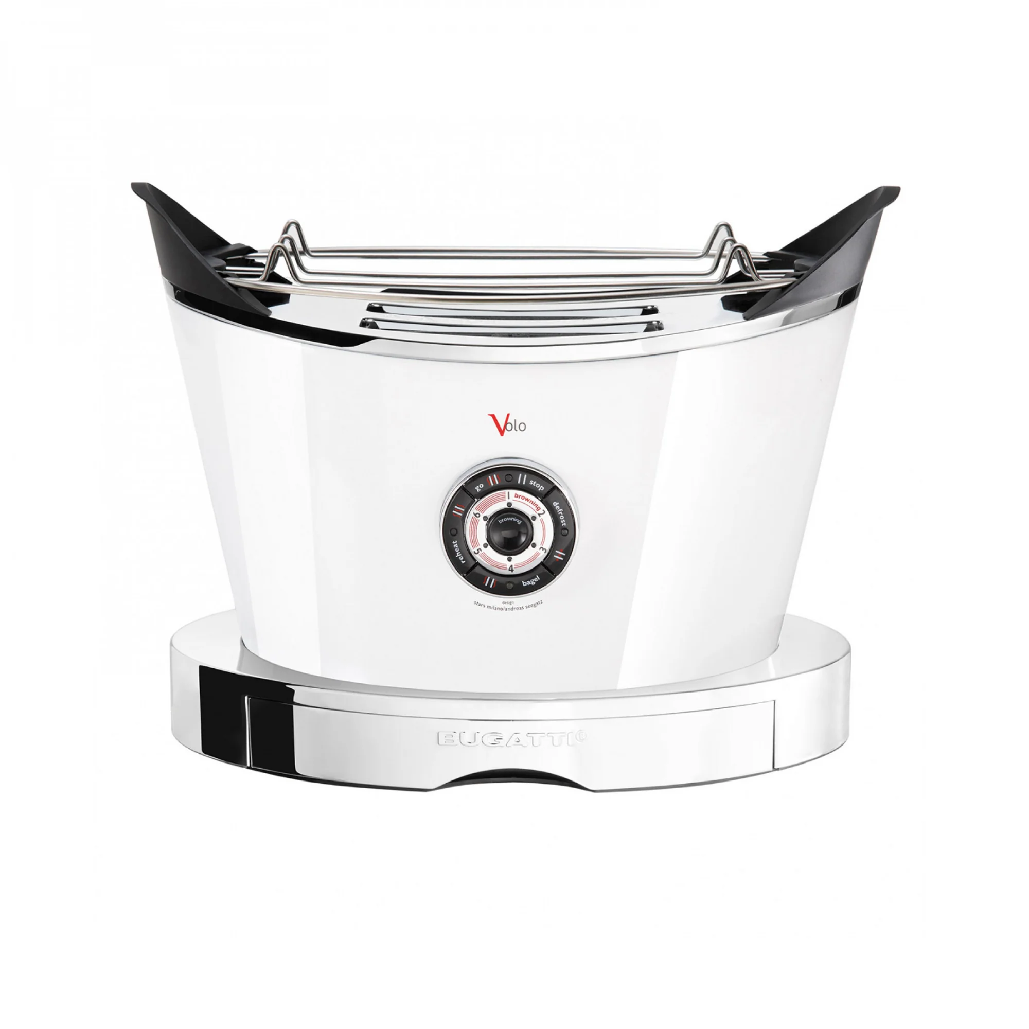 Bugatti Volo 2 Slice Toaster White