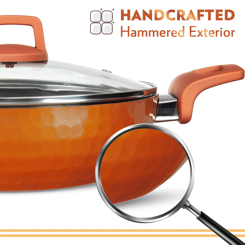 Borosil Russet Cookware Set, 4 Pc