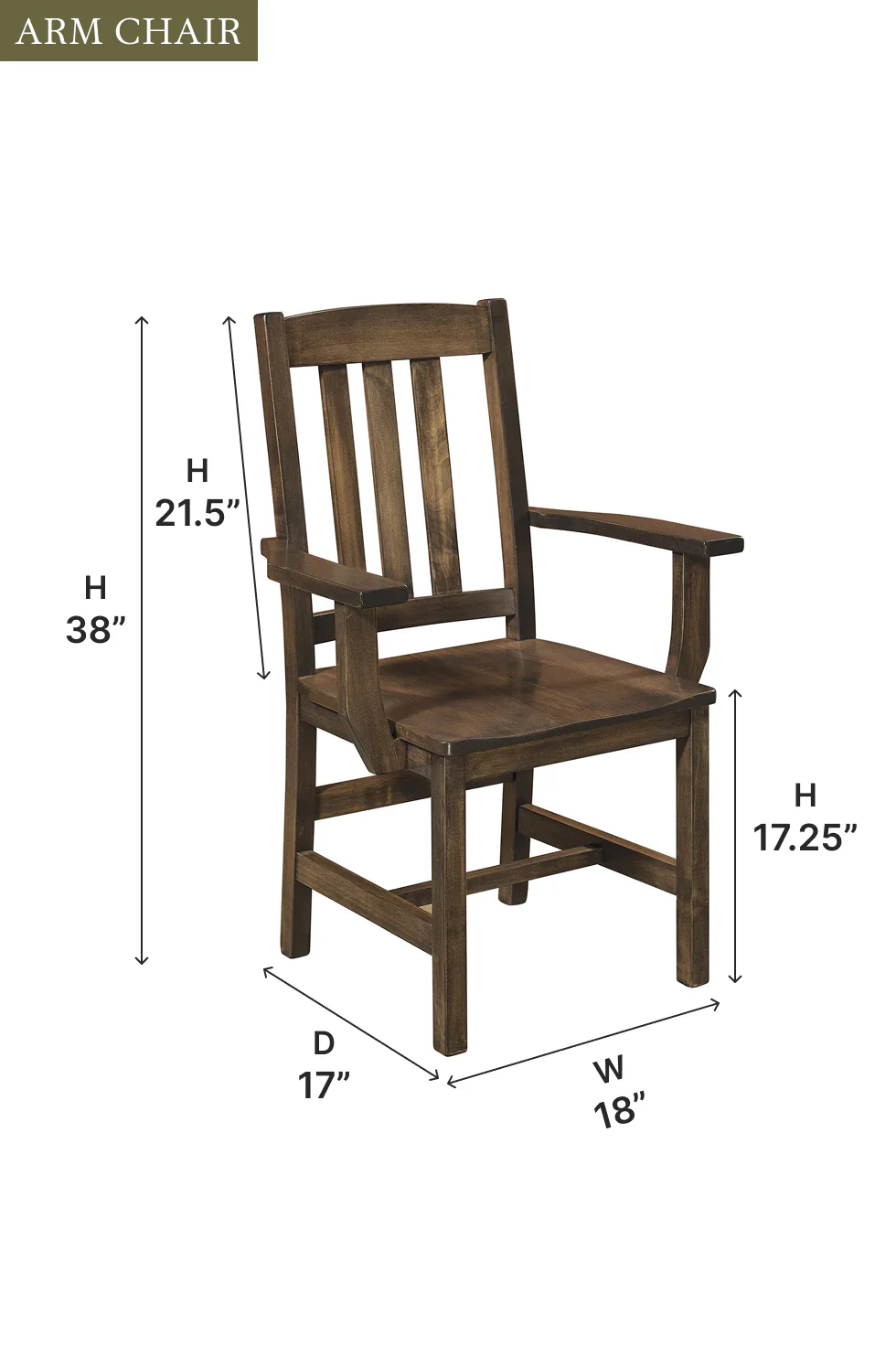 Amish Lodge Chair - Quick Ship