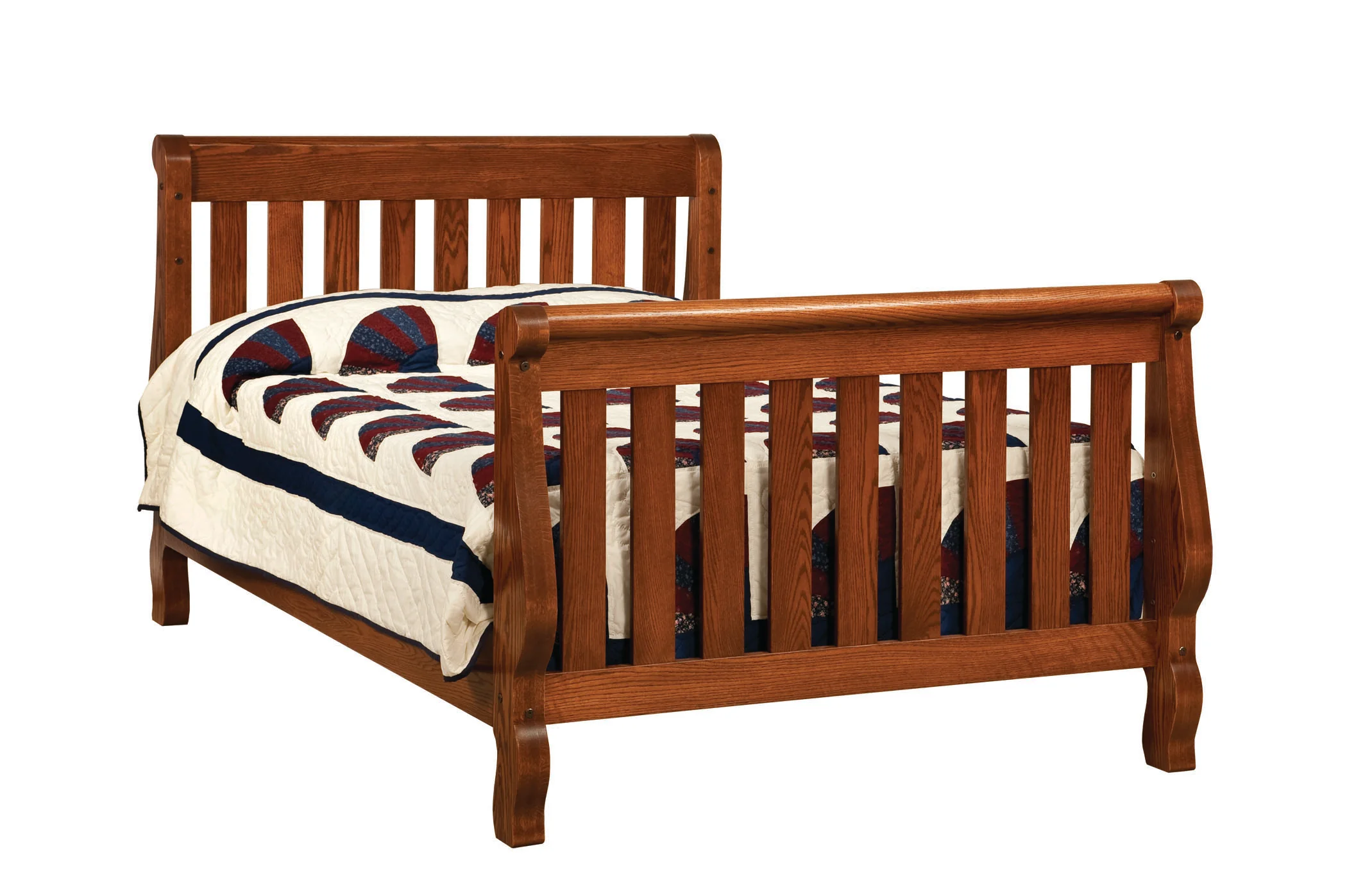 Amish Hoosier Sleigh Baby Crib