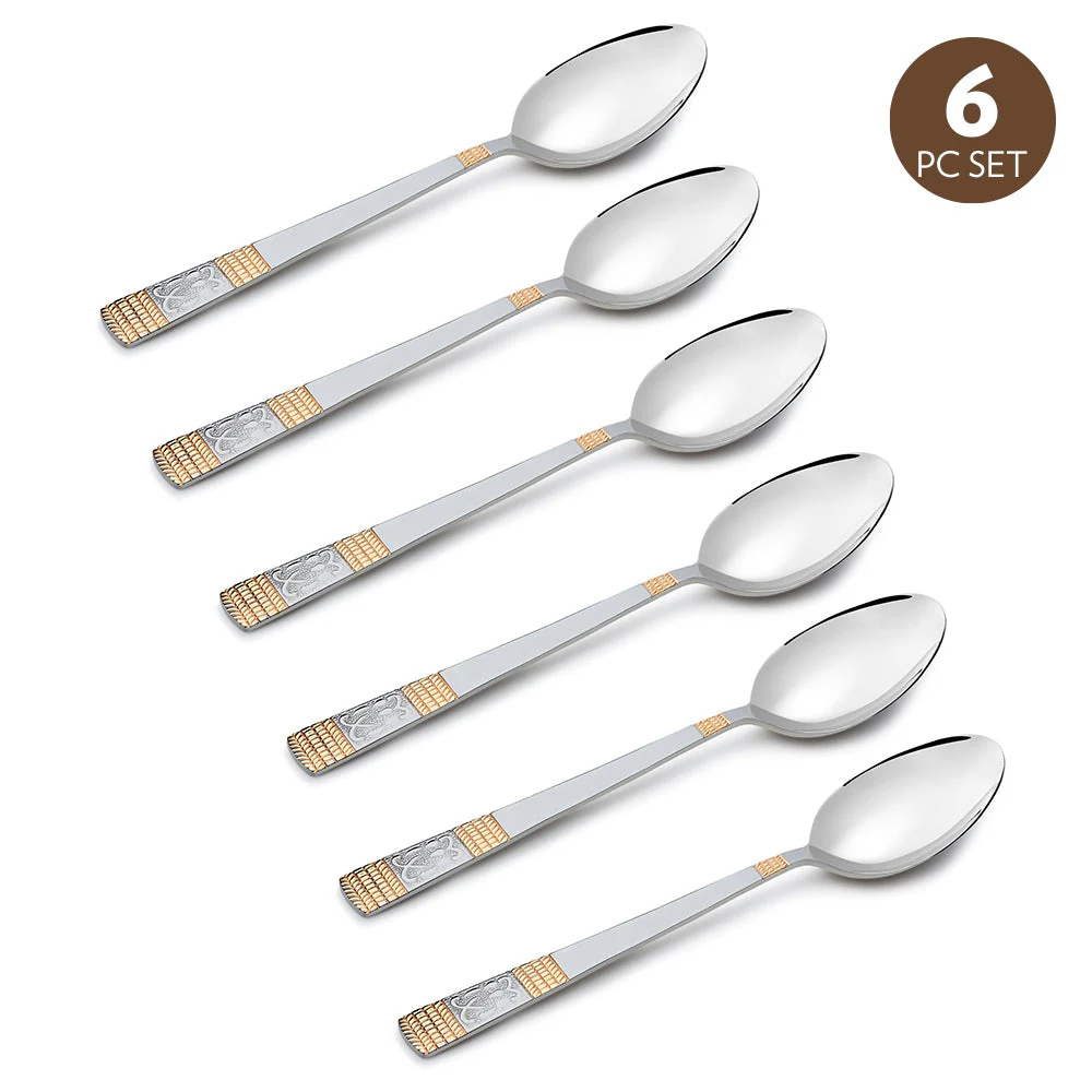 Borosil Venice Dessert Spoon, Set of 6-16.5 cm