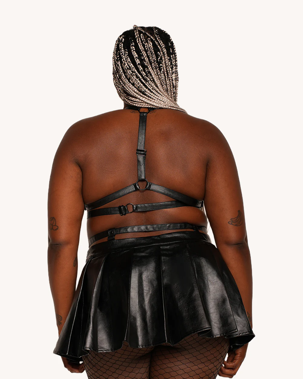 Power Play Faux Leather Top