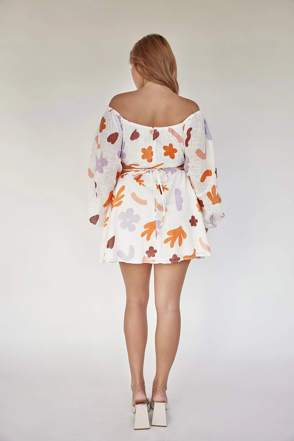 SAMPLE-Avie Off Shoulder Dress - Autumn