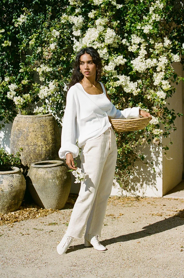 SAMPLE-Evalia Cardi - White