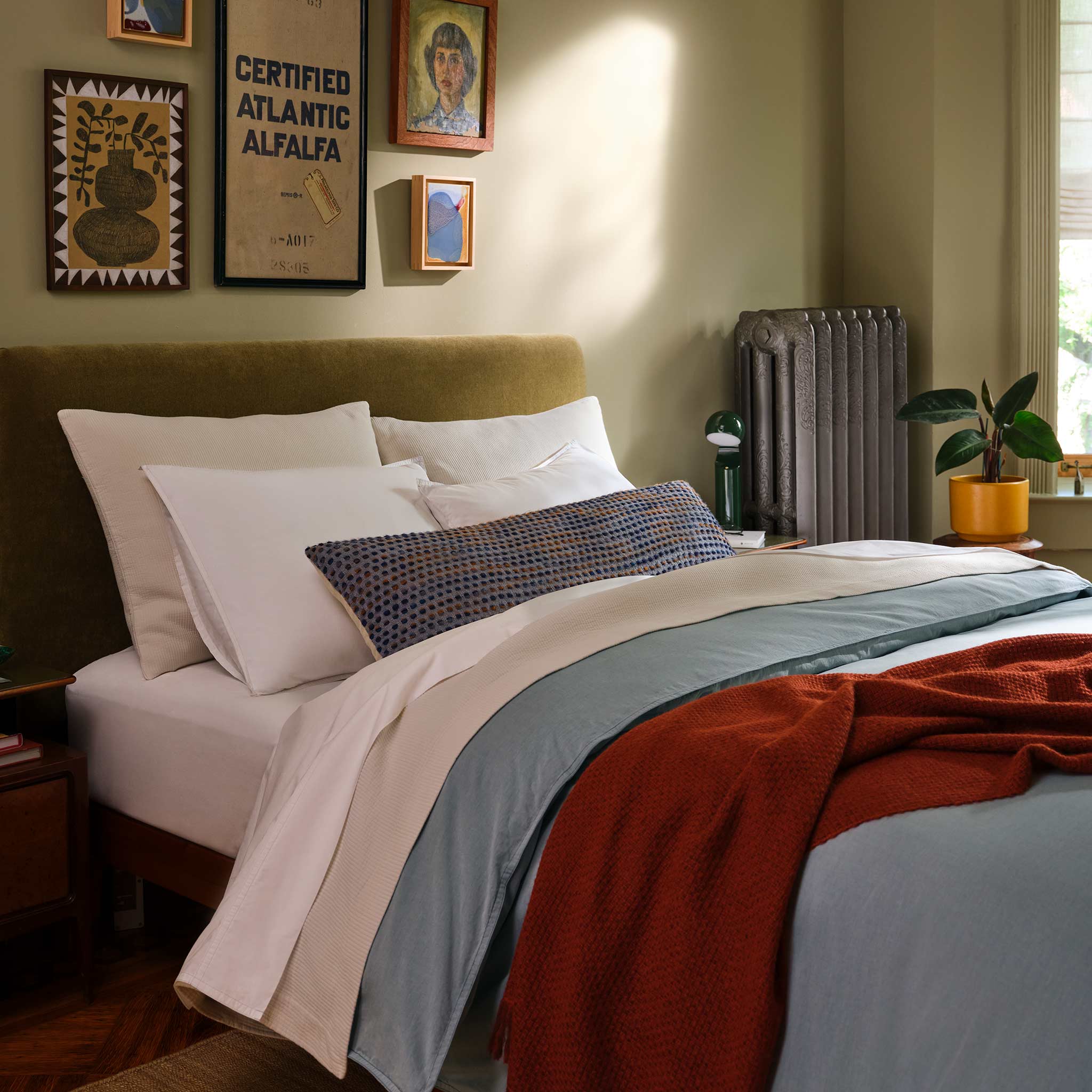 Basketweave Alpaca Throw Blanket