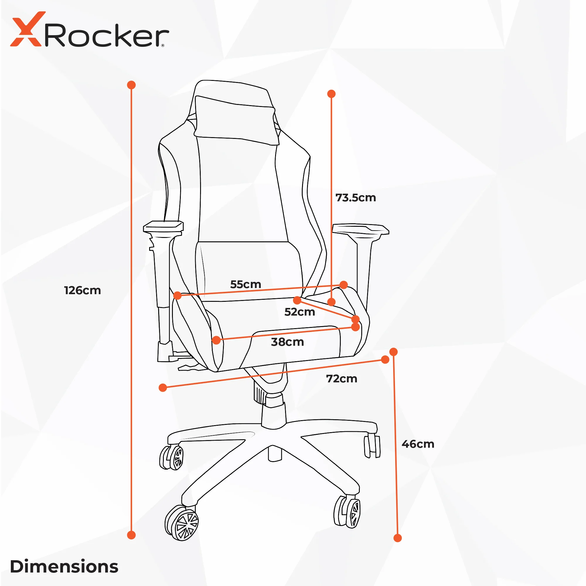 Messina Ergonomic PC Office Gaming Chair - Fabric Silver
