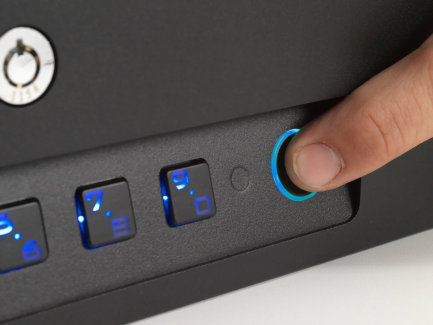 BoostedSafe Elite Biometric Vehicle Gun Safe – Fingerprint, Key & Digital Combo