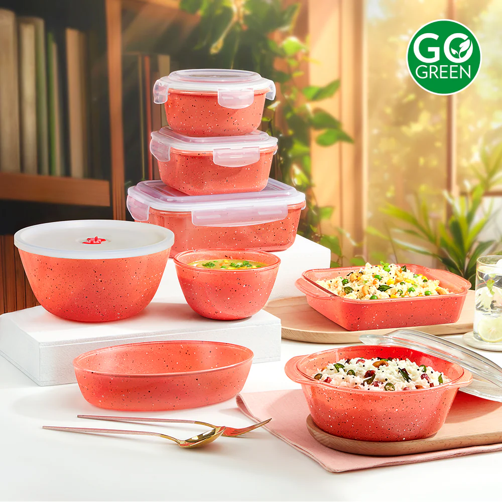 Colors Kube Pink Bowl with Lid