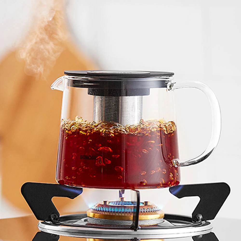 Borosil Carafe with Infuser, Black, 600ml