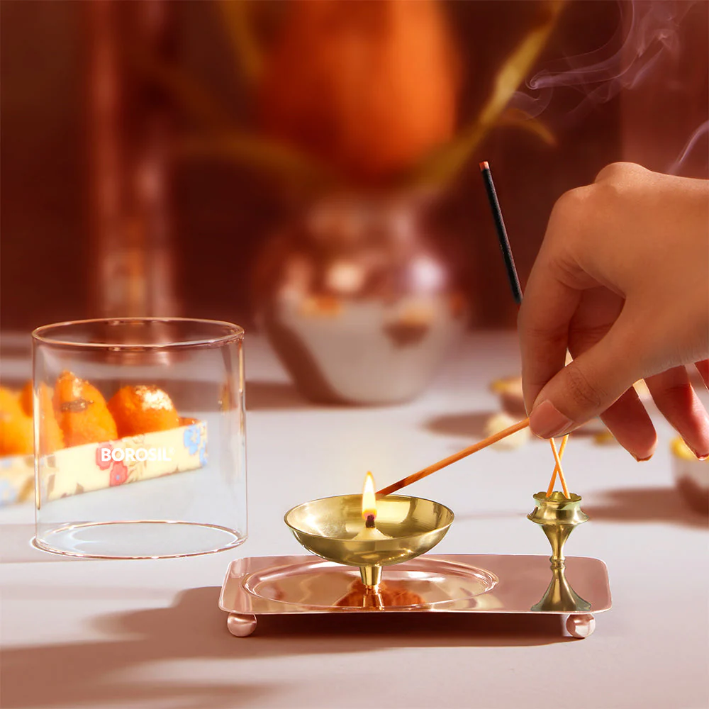 Borosil Aarti Diya, Medium