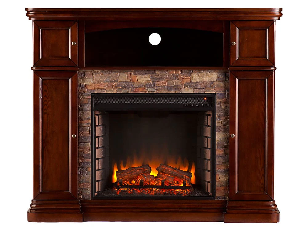 Hillcrest Electric Fireplace Media Console in Espresso
