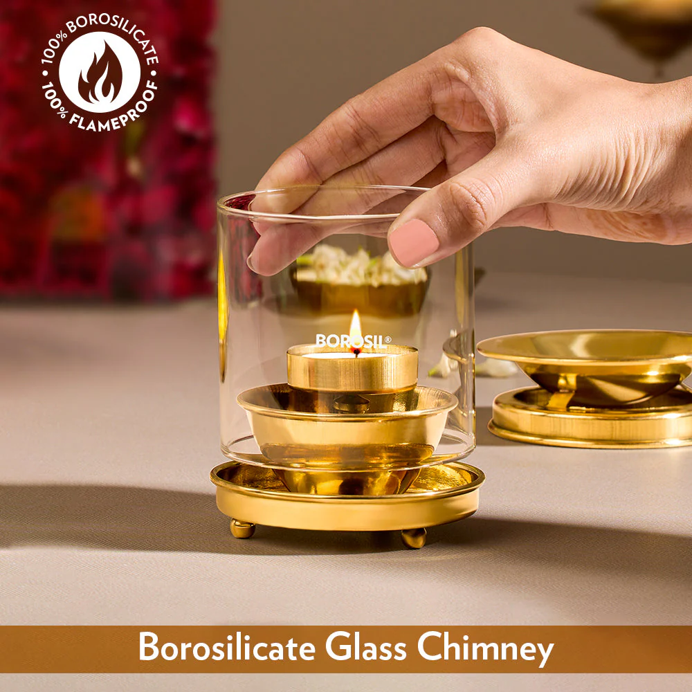 Borosil Brass Diffuser, Medium