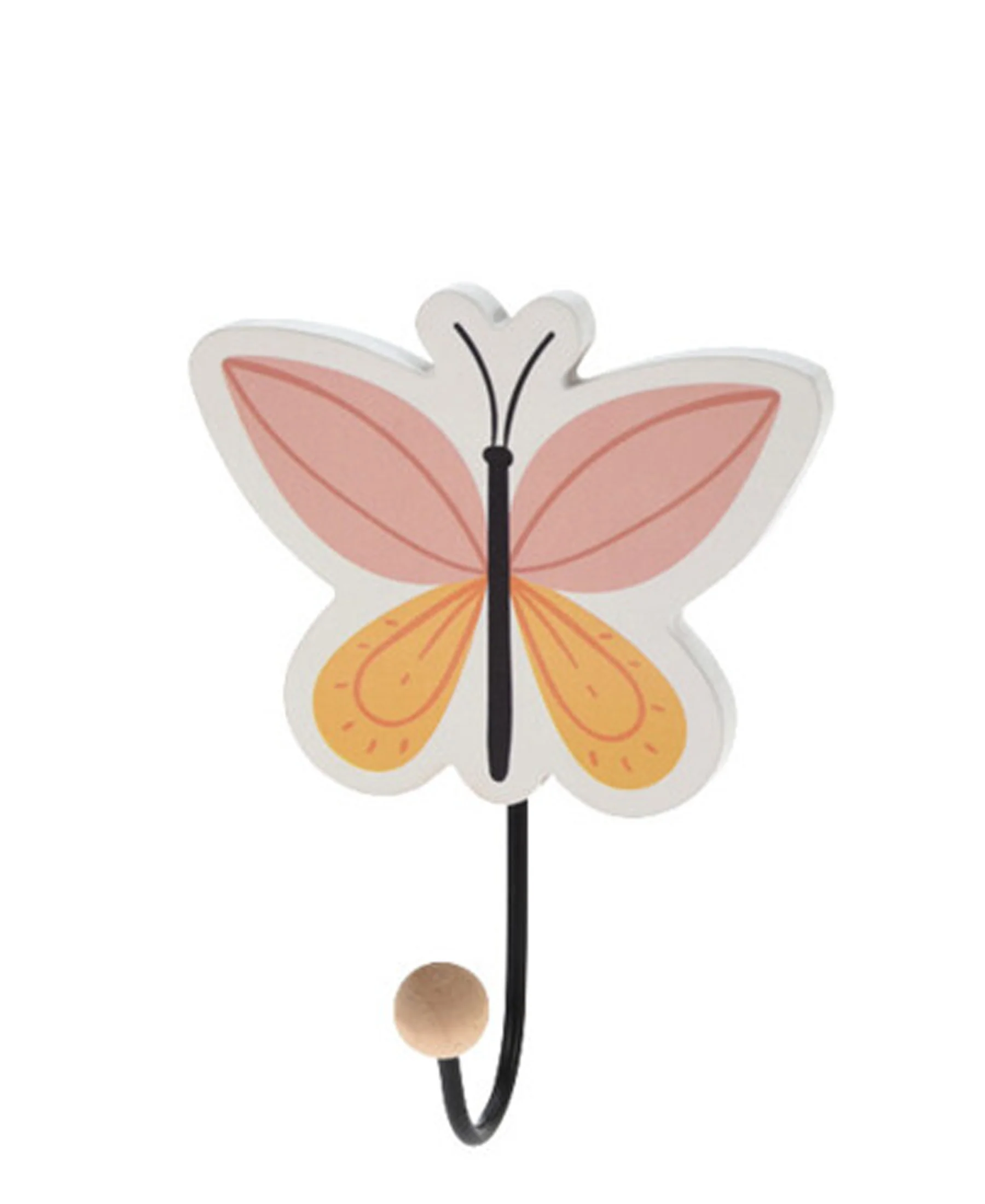 Elemental Decor Butterfly Coat Rack - Pink