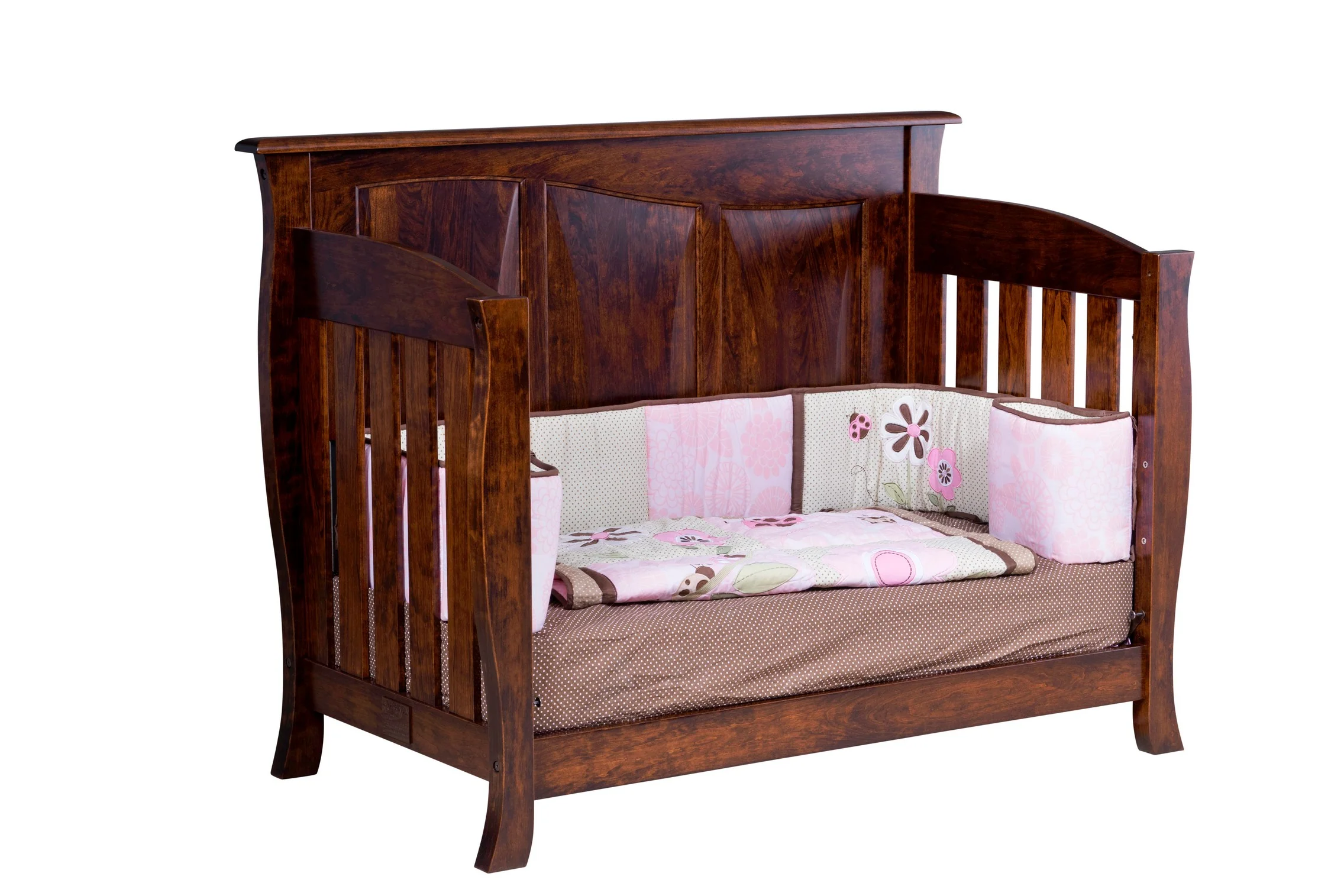 Amish Cayman Raised Panel Baby Crib