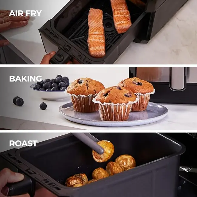 Kenwood kHealthy Dual Drawer Air Fryer | HFM20.000MB