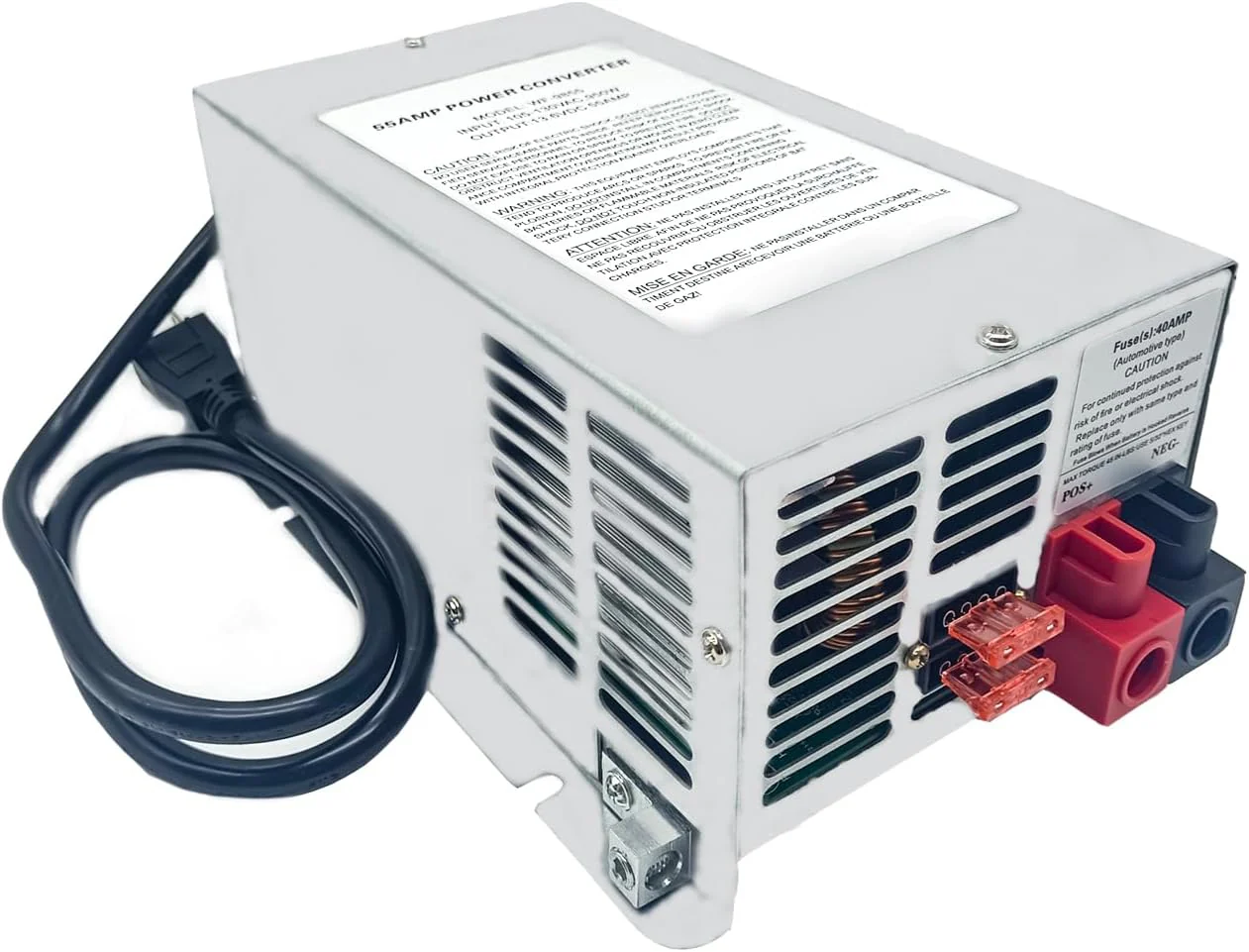 55 Amp RV Power Converter: 9800 Series Replacement, Three-Stage System for Trailers and Campers