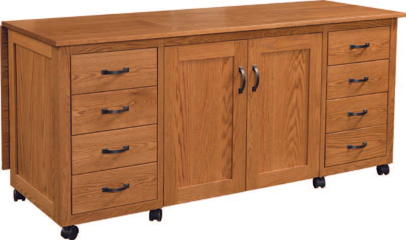 Amish Flat Top Sewing Cabinet