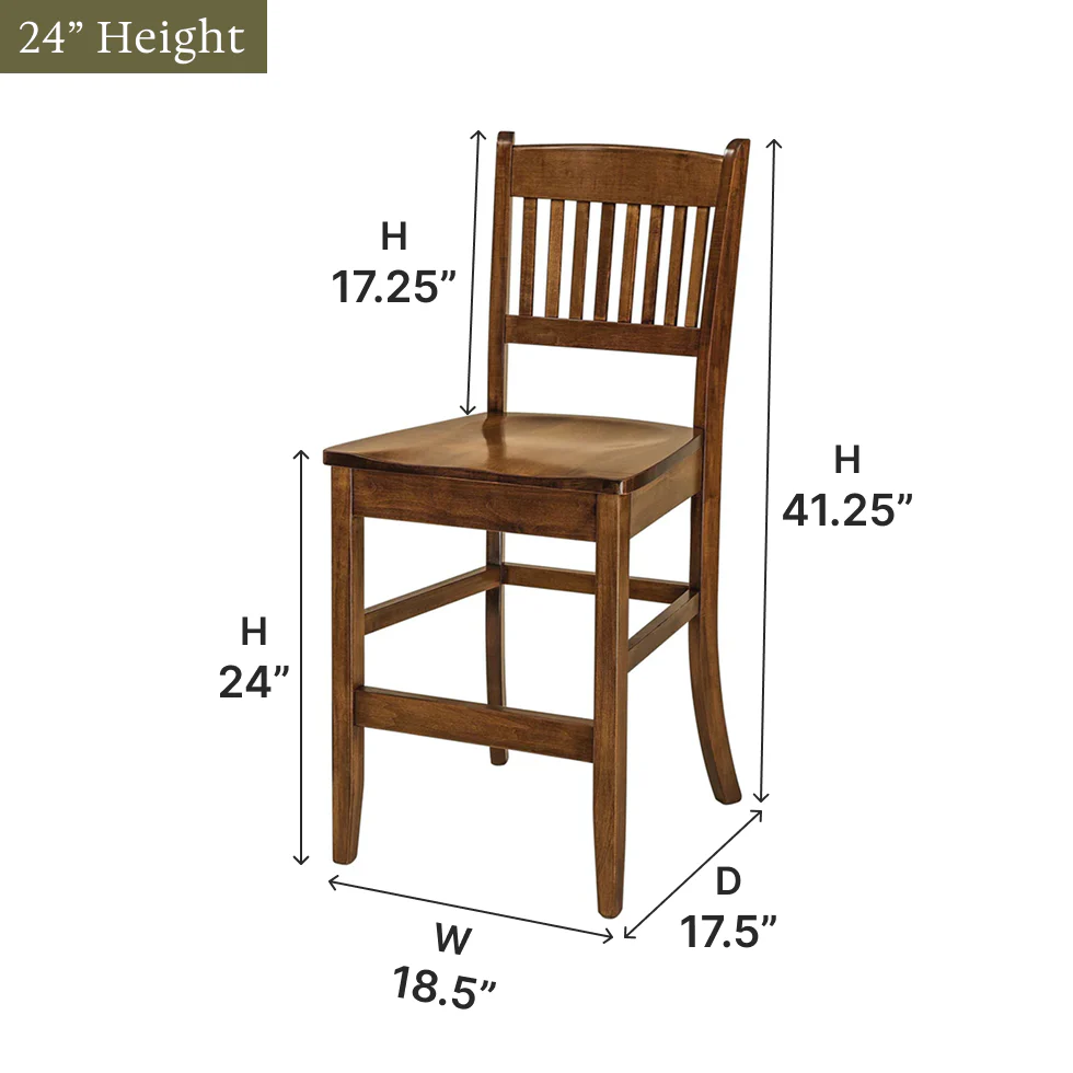Amish Linzee Bar Chair