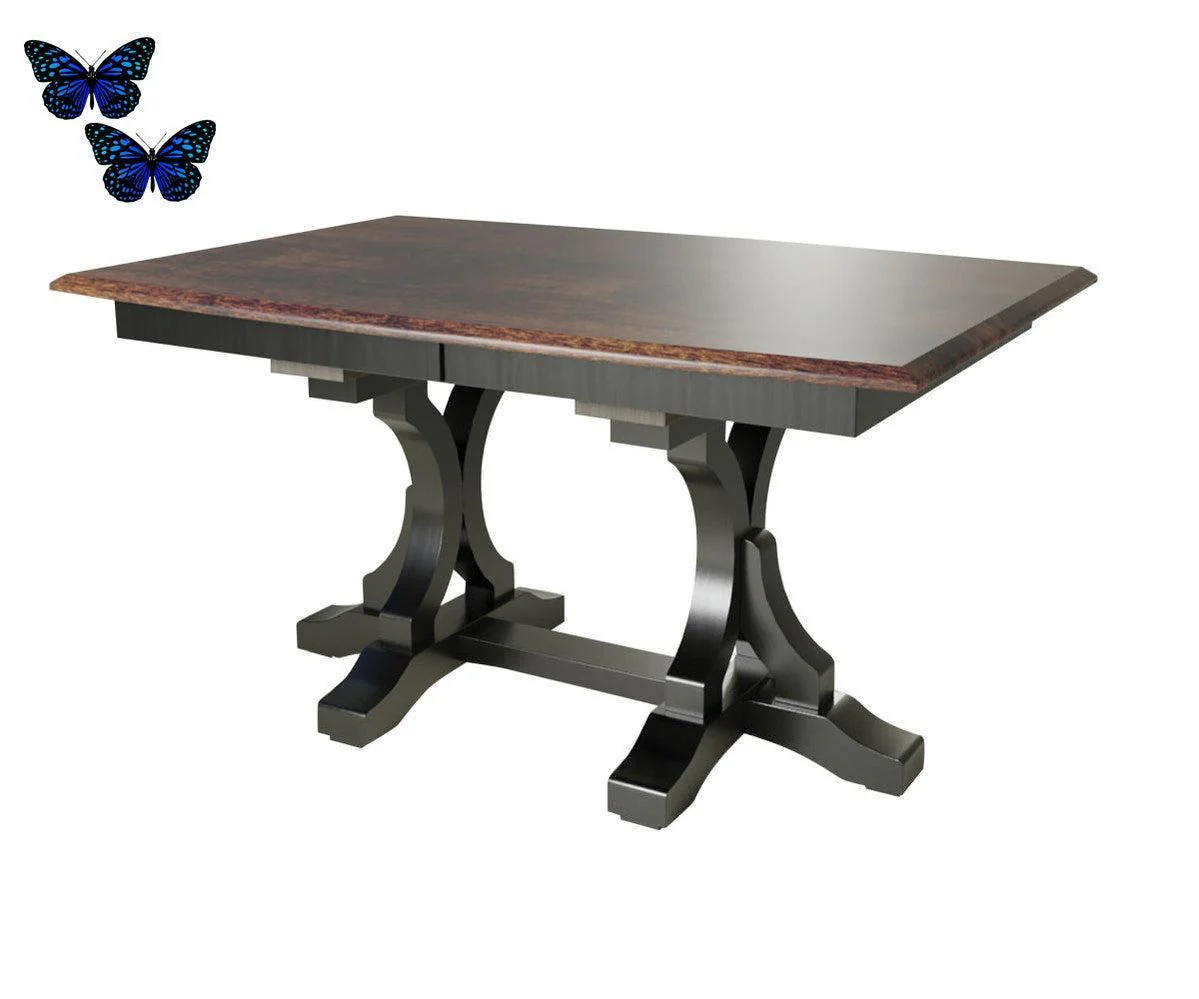 Amish Gatlin Double Pedestal Table