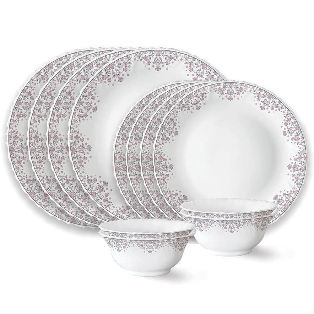 Larah by Borosil Lark Dinner Set, 12 pc