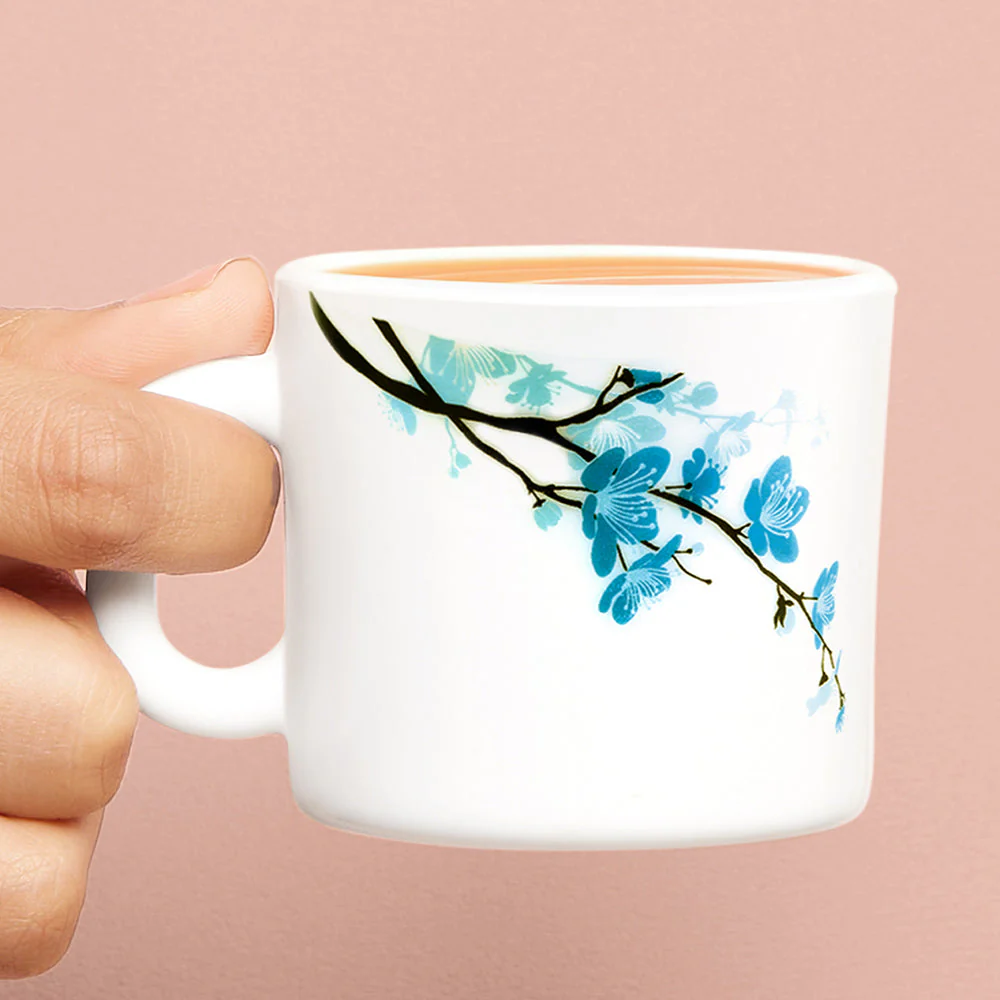 Larah by Borosil Mimosa Mug Set, 180ml x 6