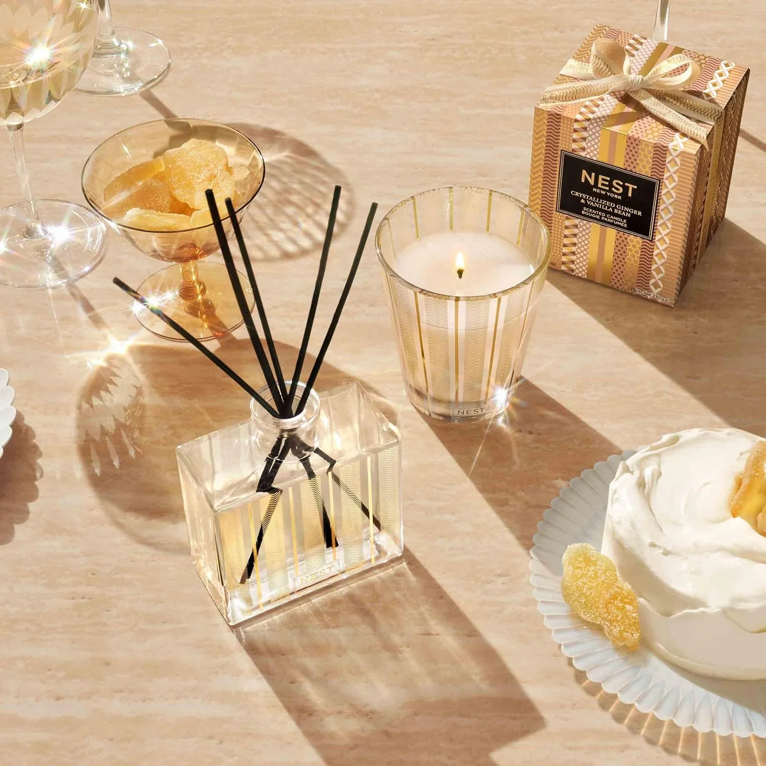 Scented Classic Candle, Holiday - 8.1 oz - Up to 60-Hour Burn Time - Reusable Glass Vessel