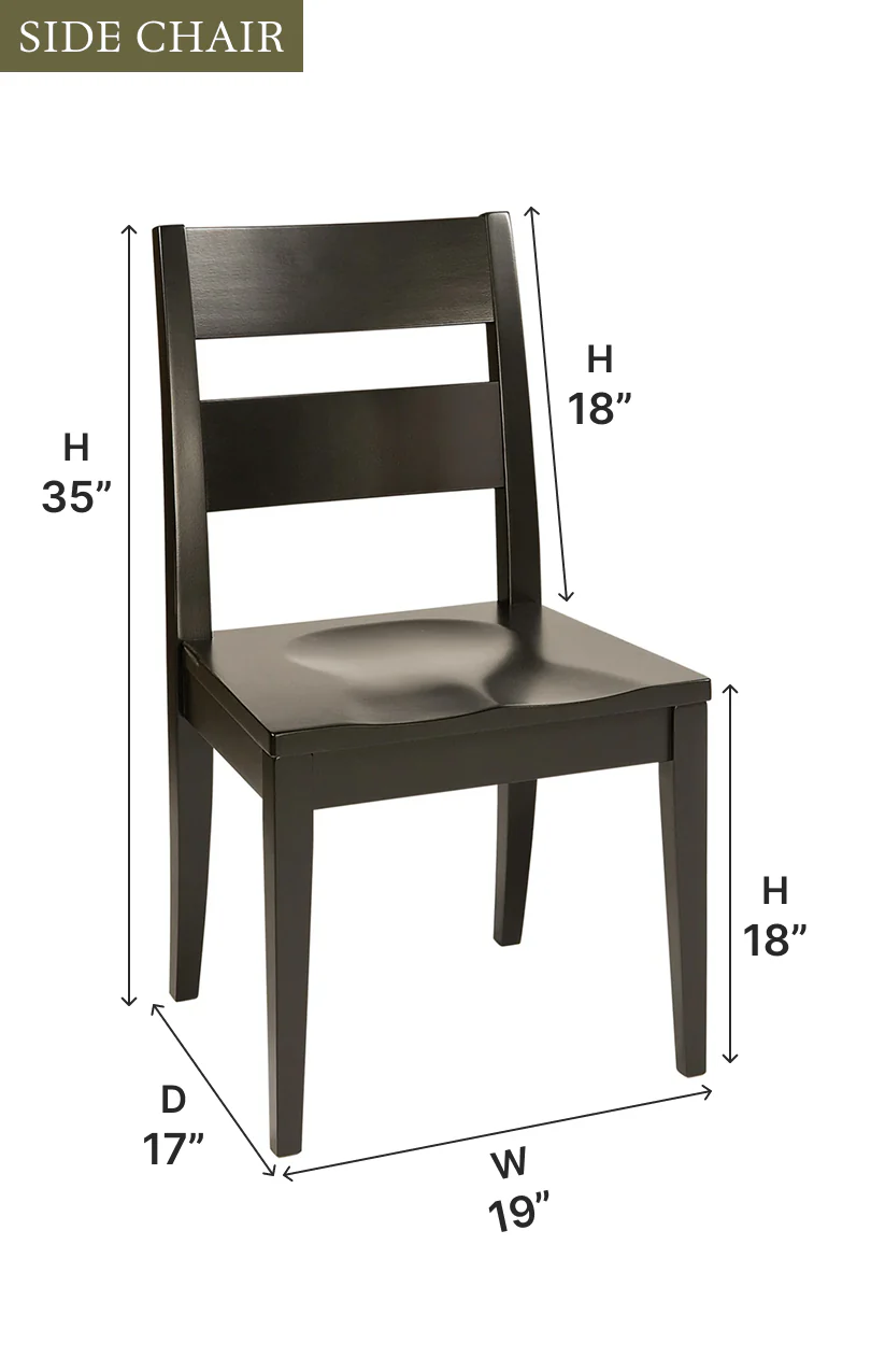 Amish Carson Solid Wood Dining Chair