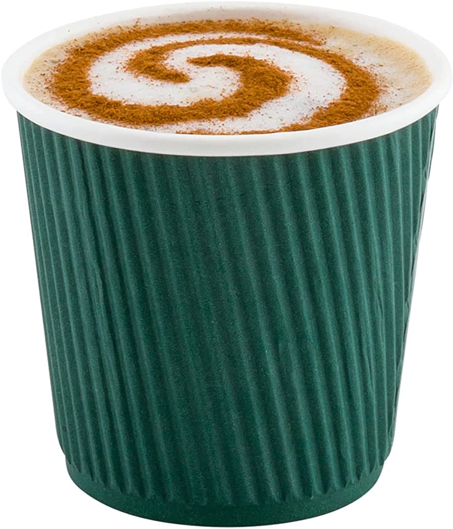 500-CT 4 oz Hot Beverage Cups Eco-Friendly Recyclable Paper - Insulated - Wholesale Takeout Coffee Cup