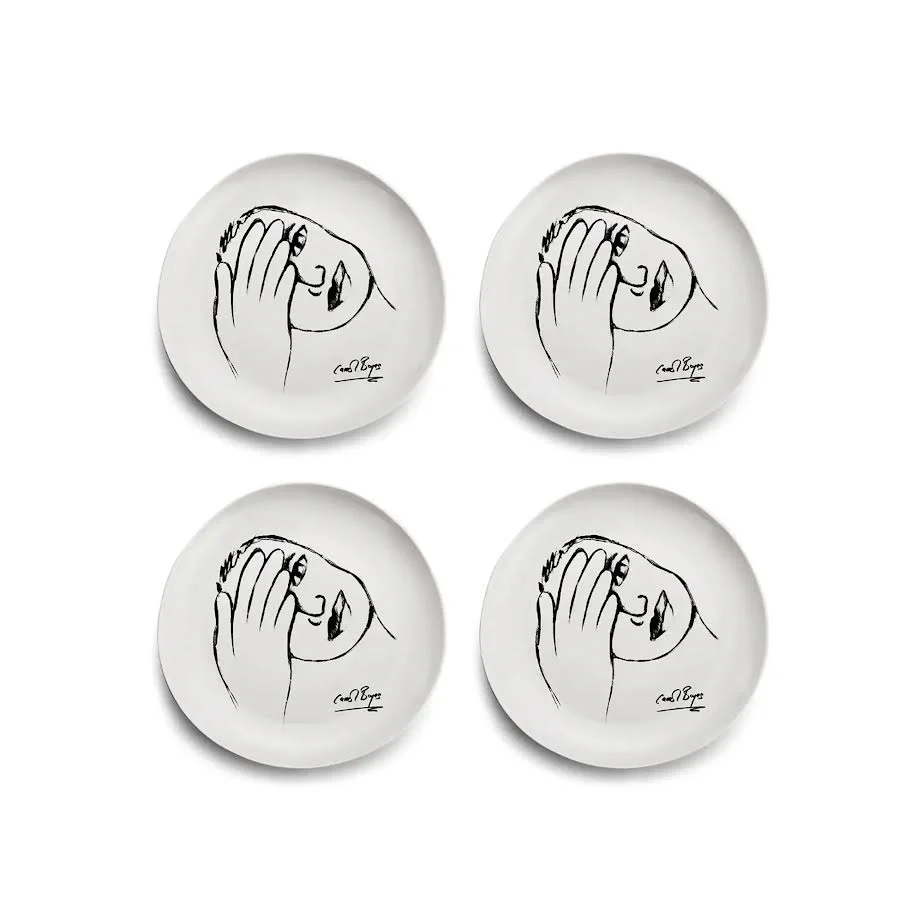 Carrol Boyes 4 Piece Just A Minute Dinner Plate Set White