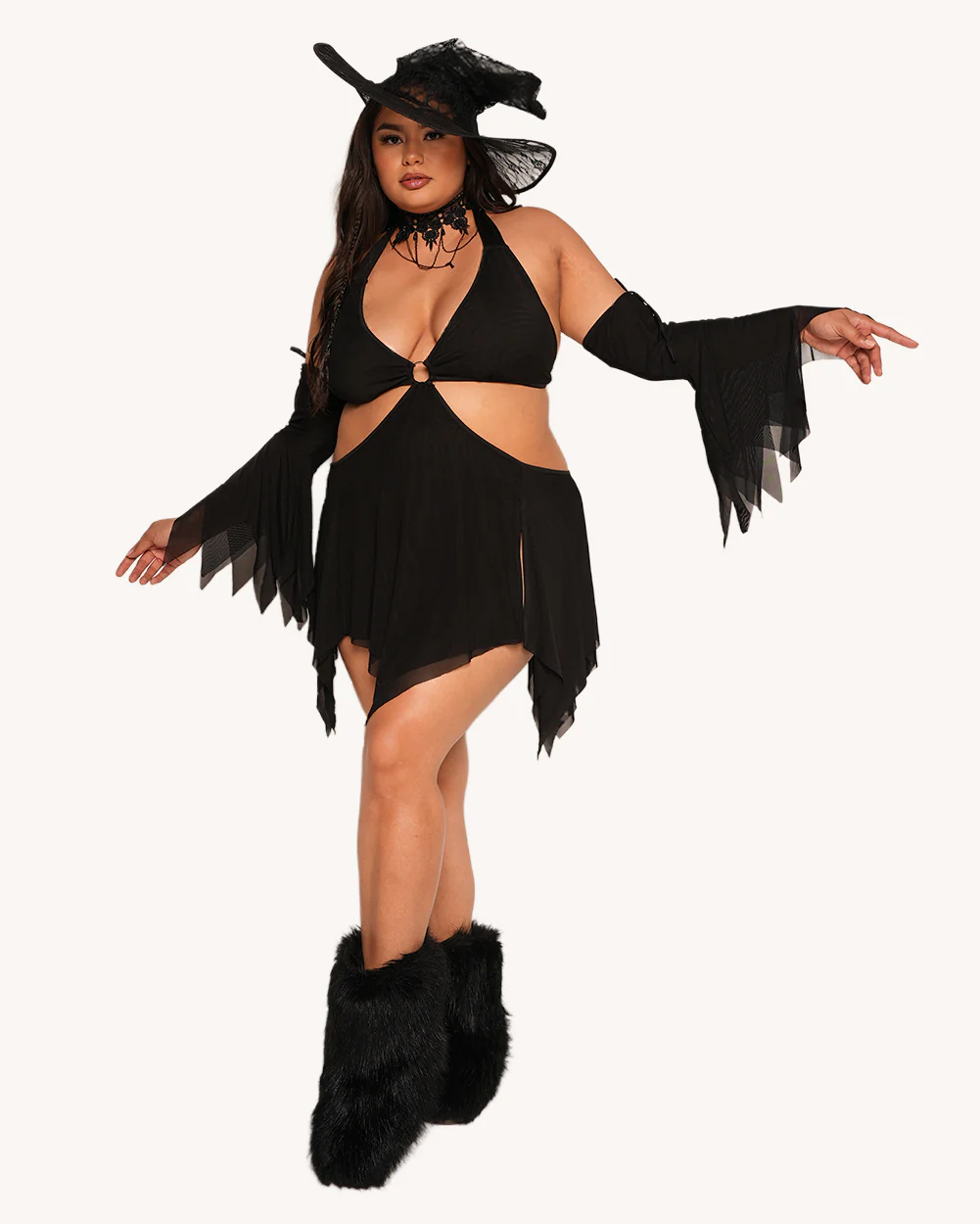 Getting Hyped Mesh Dress with Sleeves