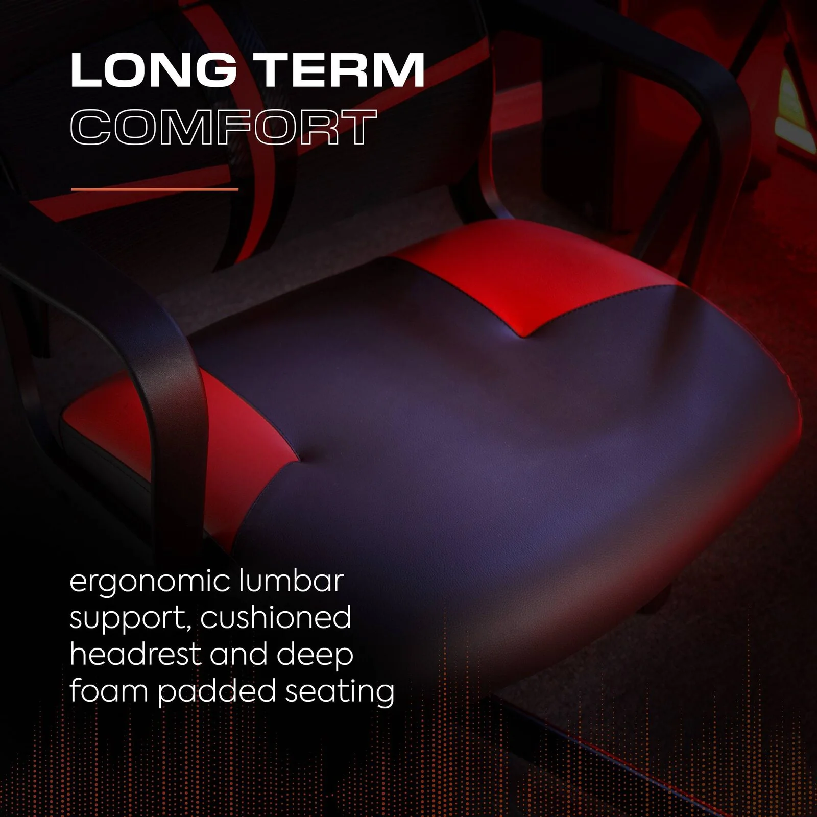 Helix Ergonomic PC Office Mesh Gaming Chair - Black / Red