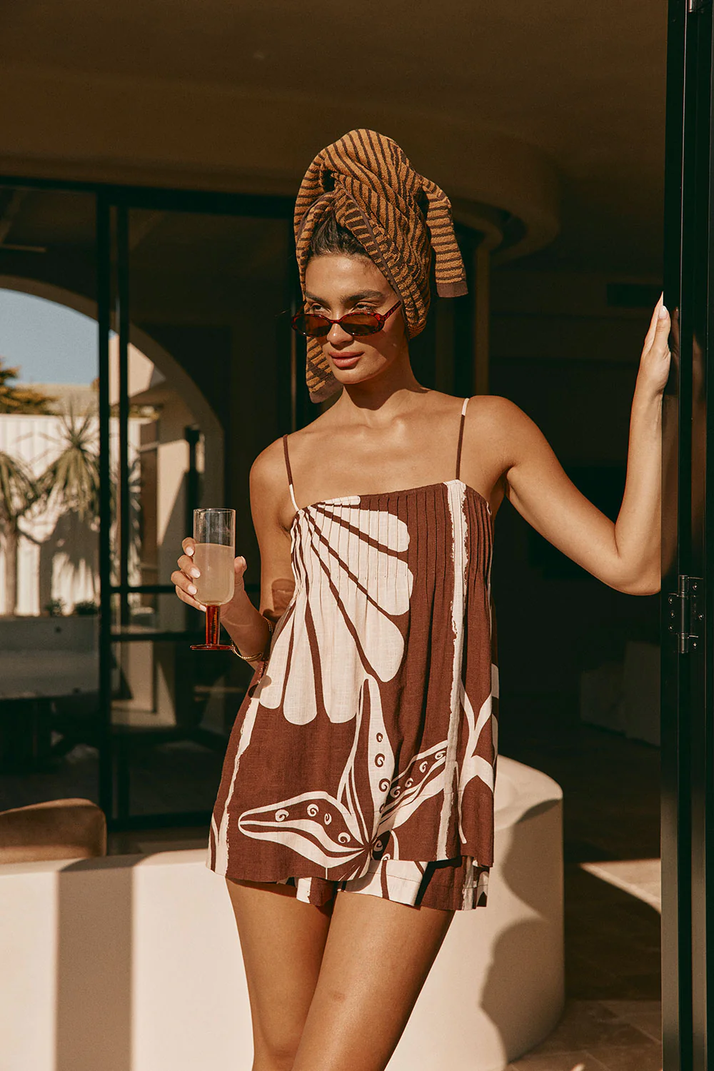 River Playsuit - Painted Tiles