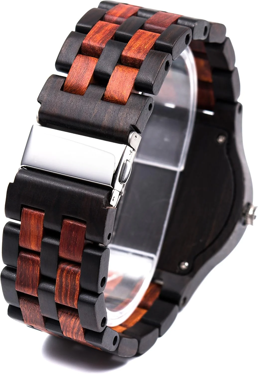 Men's Wooden Watches Handmade Analog Quartz Luminous Wristwatch