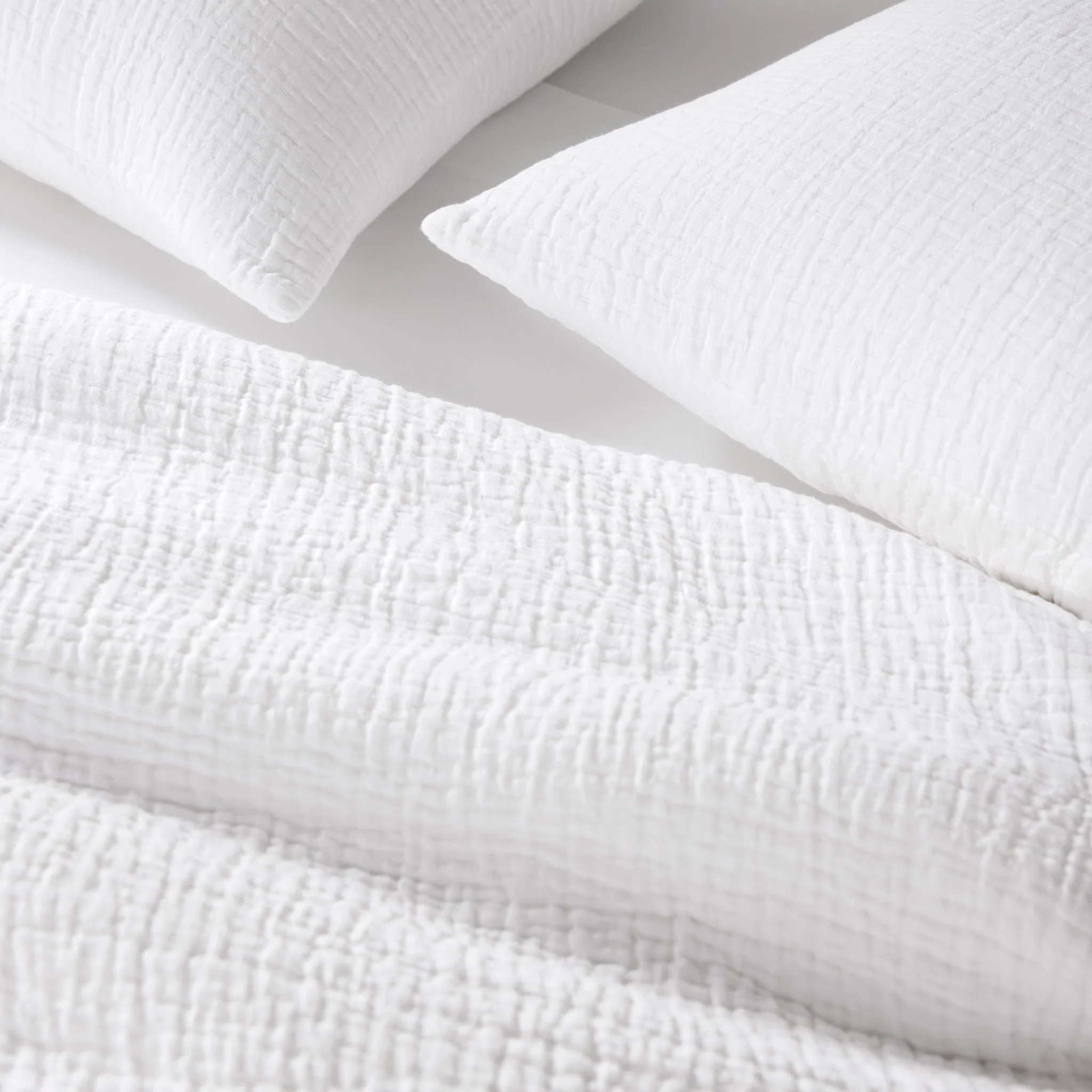 Breezeweave Crinkle Cotton Sham Set