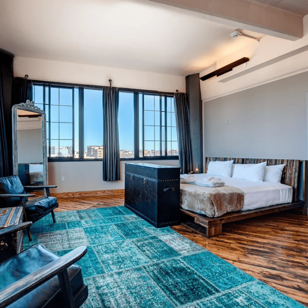 The Elevate 72007 Leather Vintage Trunk Smart TV Lift Cabinet for 48 Inch Flat screen TVs