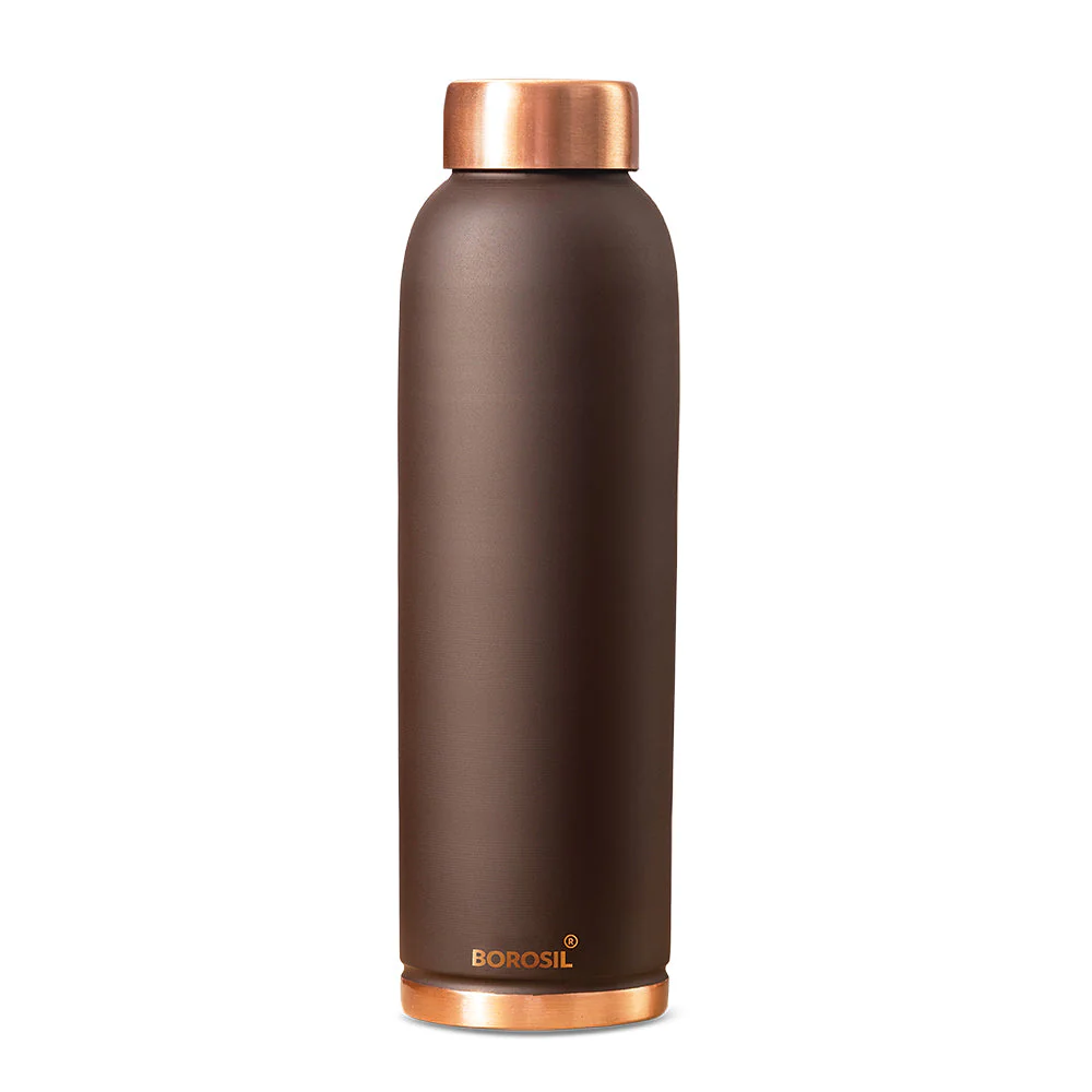 Borosil Eco Copper Bottle, Brown, 1L